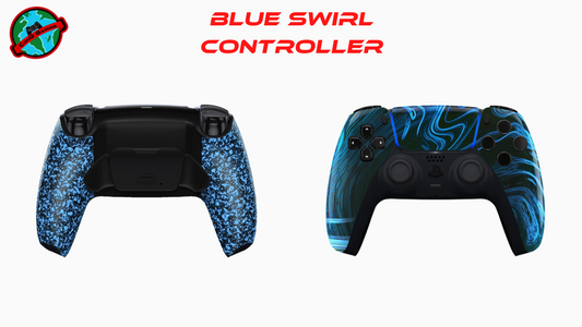 Blue Swirl Custom PS5 Controller